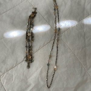 Long necklace & bracelet set